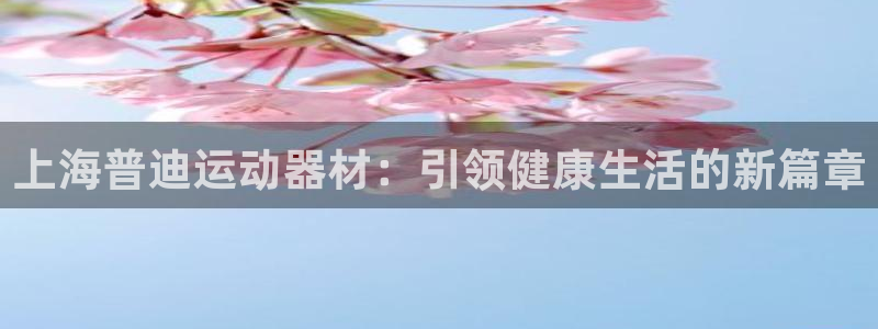 熊猫体育神州：上海普迪运动器材：引领健康生活的新篇章